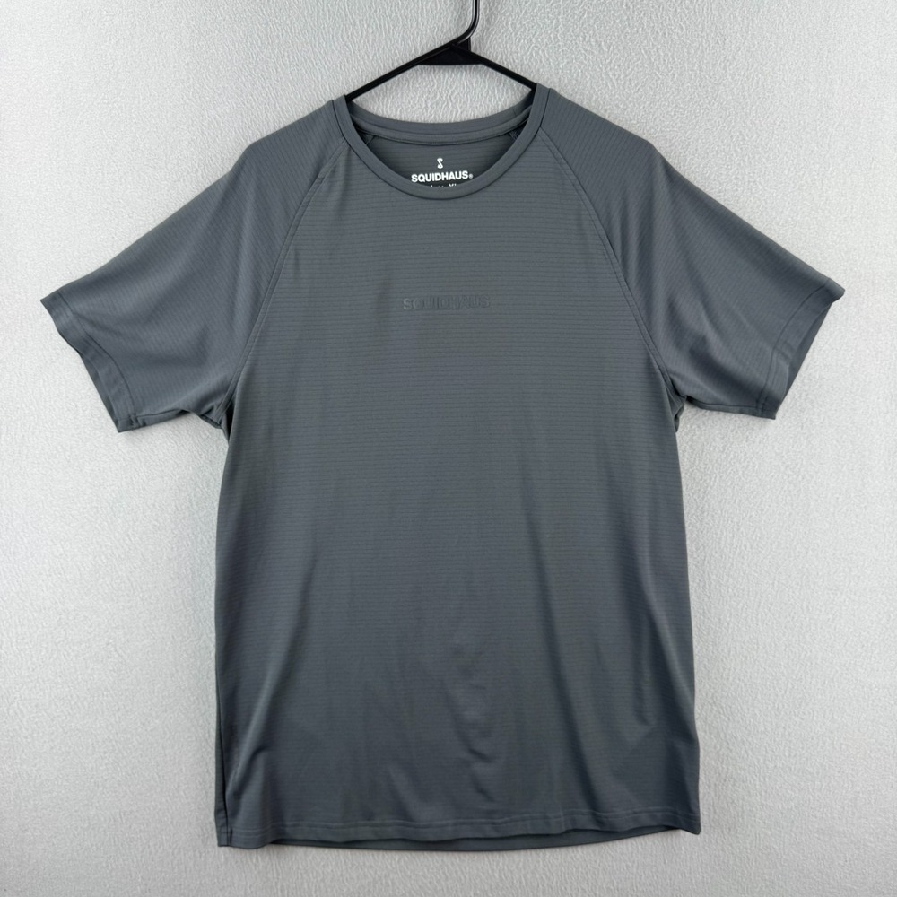 Squidhaus Squid Haus Athletic Shirt Mens XL Gray Stretch Gym Bro Active Lifting